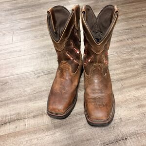 Wolverine Steel Toe Brown Leather Cowboy Boots